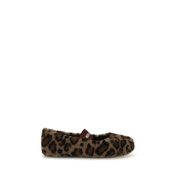 Moon Boot Braune Ballerinas aus Polyester