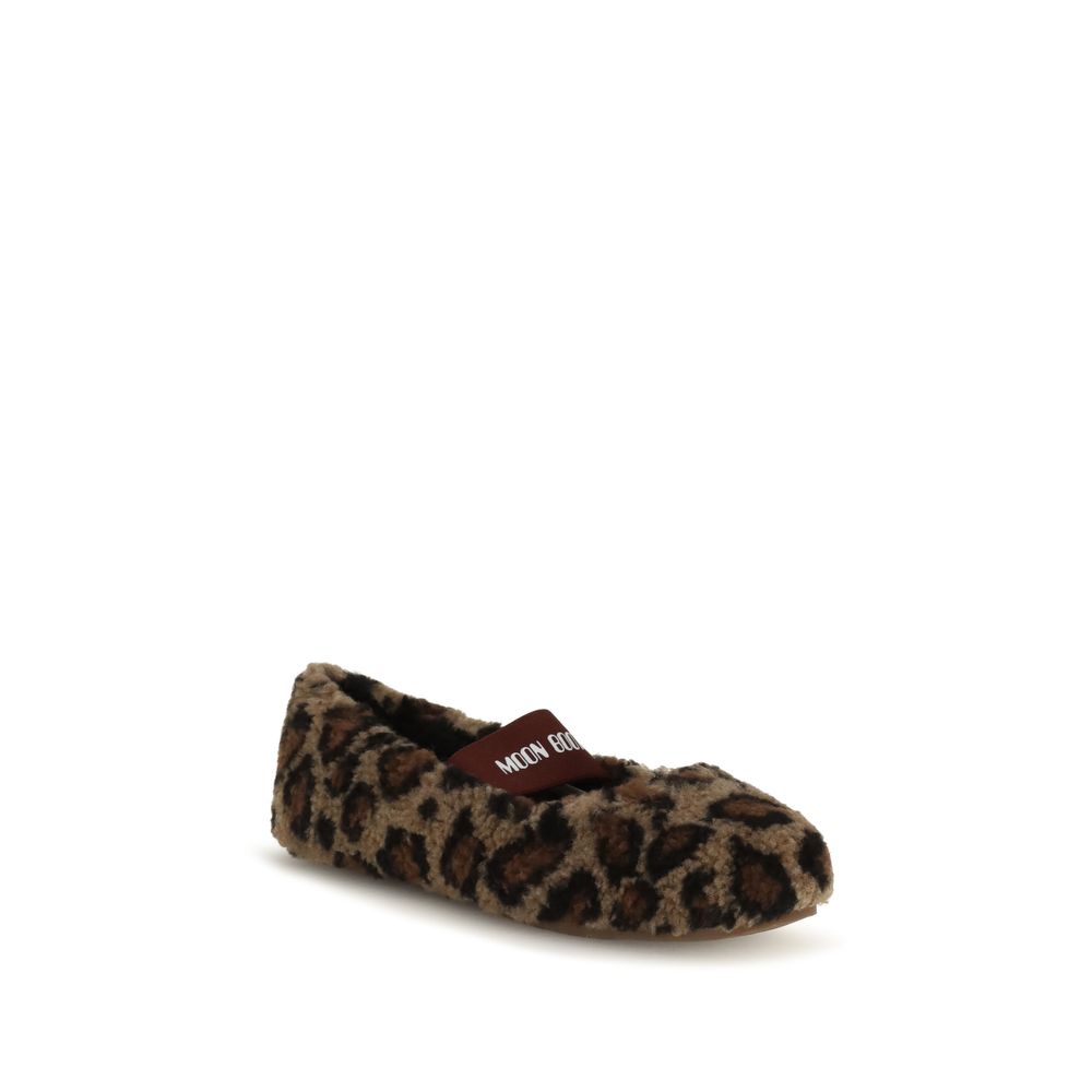 Moon Boot Braune Ballerinas aus Polyester