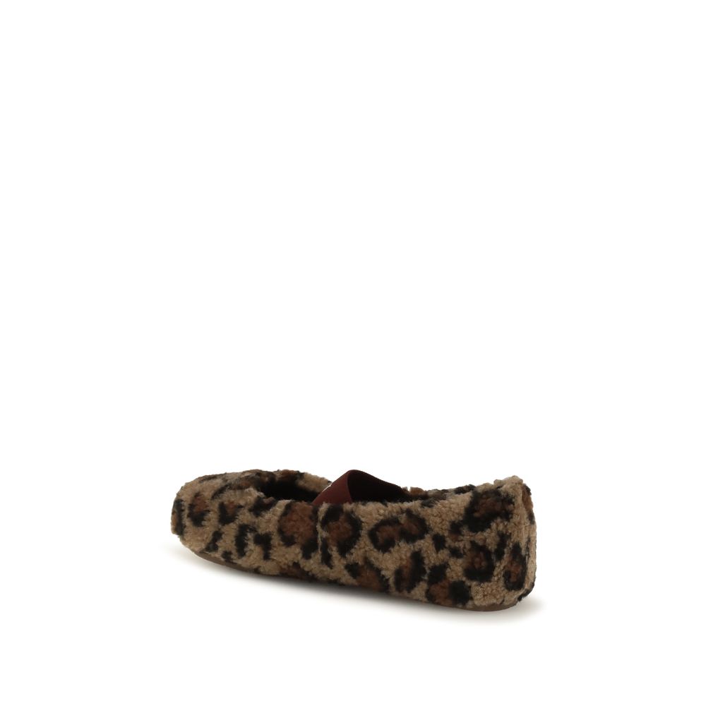 Moon Boot Braune Ballerinas aus Polyester