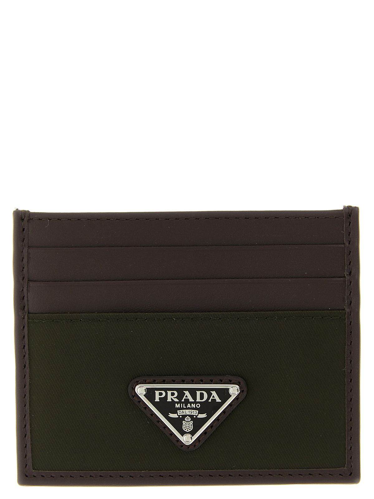 Prada Bicolor Recycled Polyamide Kartenetui