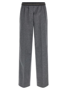 Miu Miu Graue Hose aus reiner Schurwolle