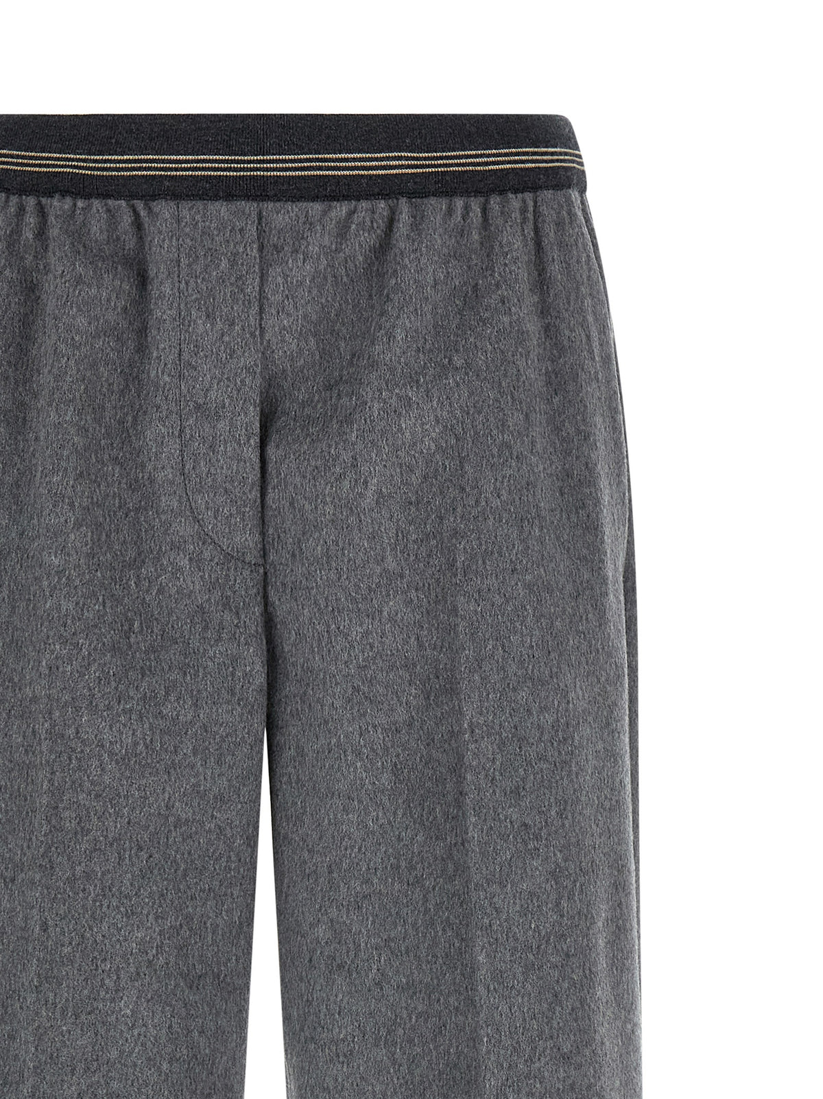 Miu Miu Graue Hose aus reiner Schurwolle