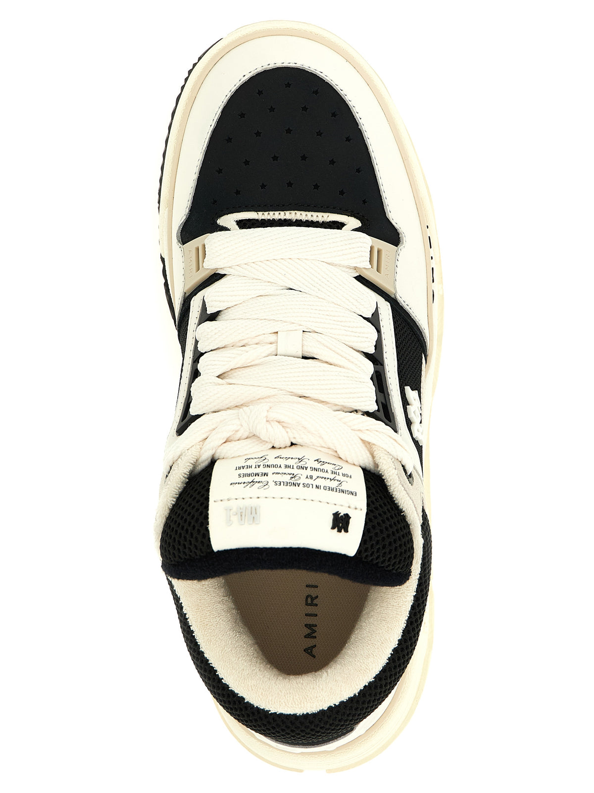 Amiri Zweifarbige Kalbsleder-Sneaker im Athletic-Stil