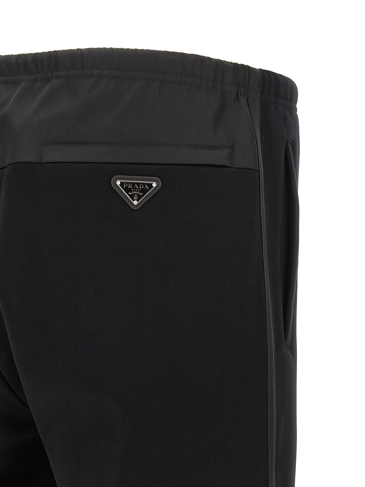 Prada Schwarze Baumwoll-Jogginghose (Trainingshose)