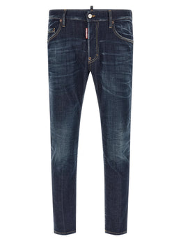Dsquared² Blaue Jeans aus Baumwolle im geraden Schnitt