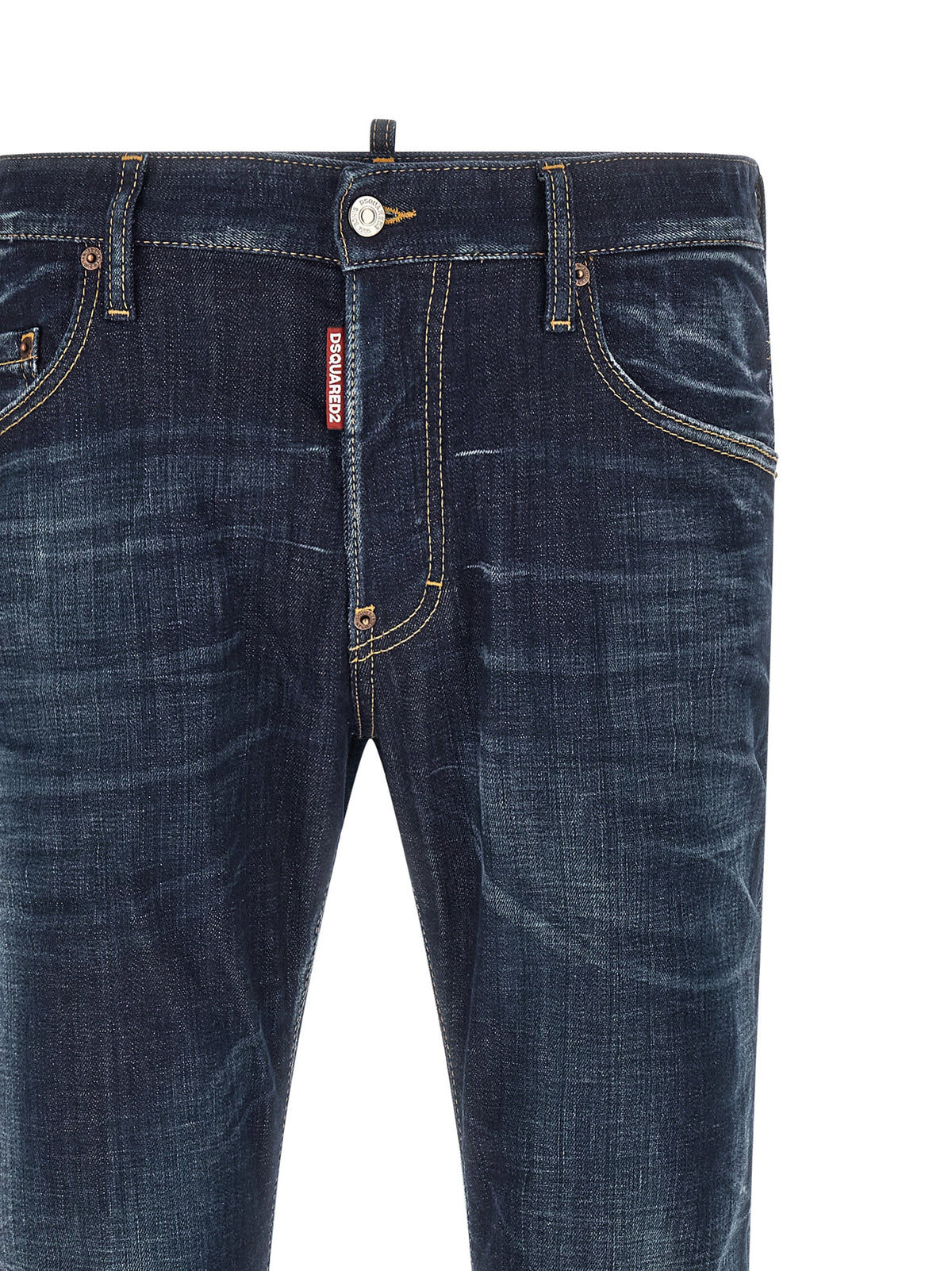 Dsquared² Blaue Jeans aus Baumwolle im geraden Schnitt