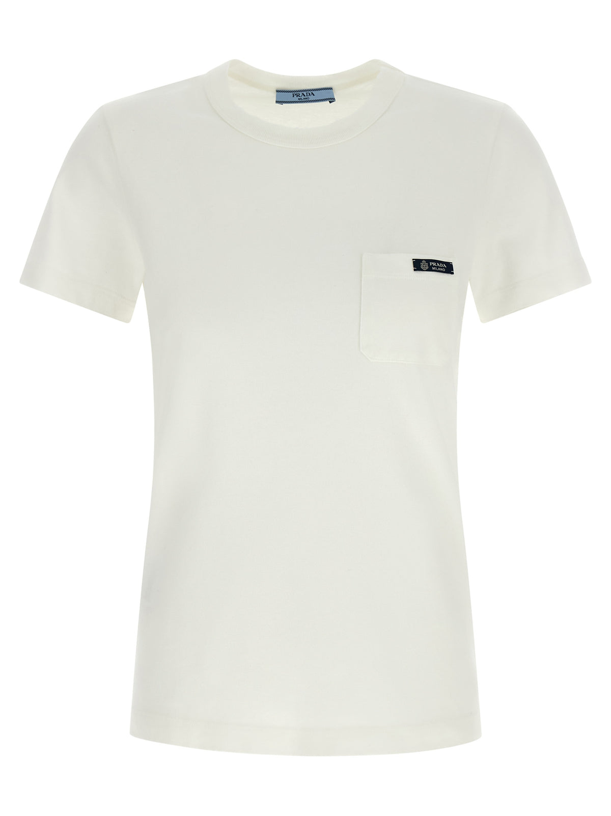 Prada Weißes Baumwoll-T-Shirt