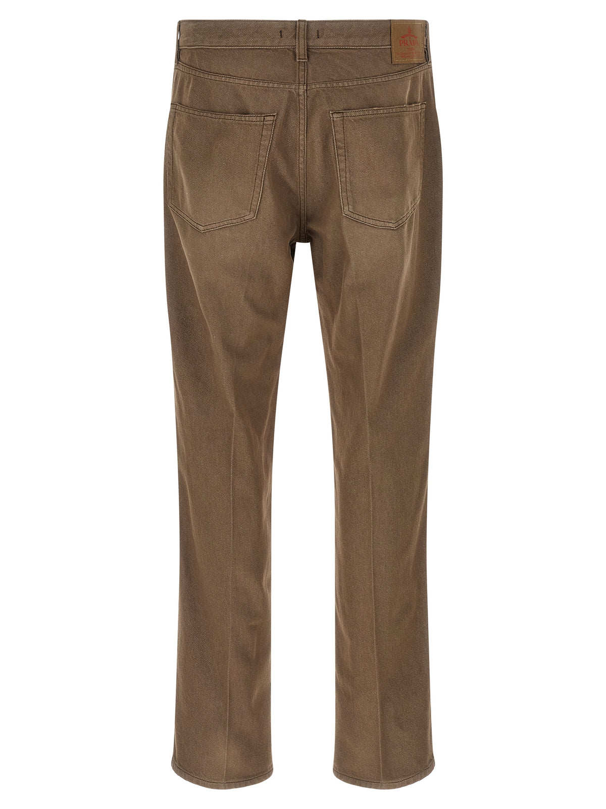 Prada Braune Baumwollhose für die Freizeit