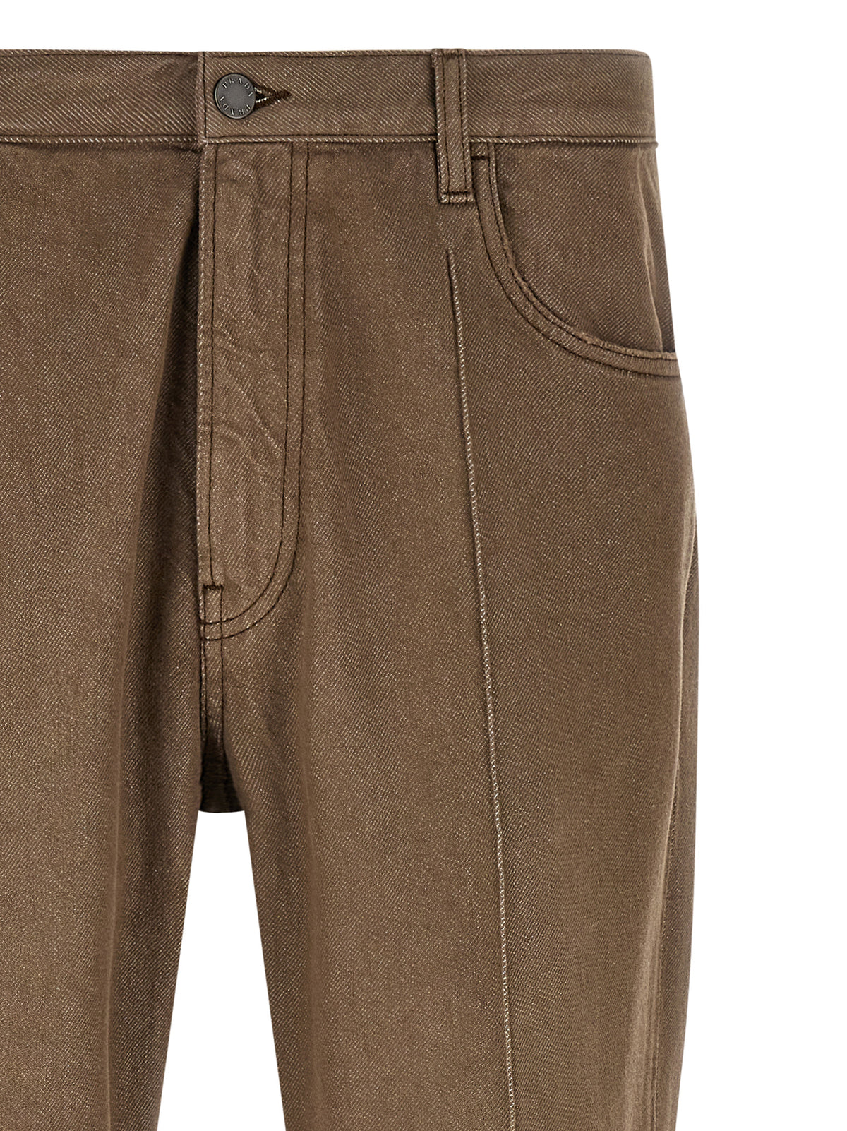 Prada Braune Baumwollhose für die Freizeit