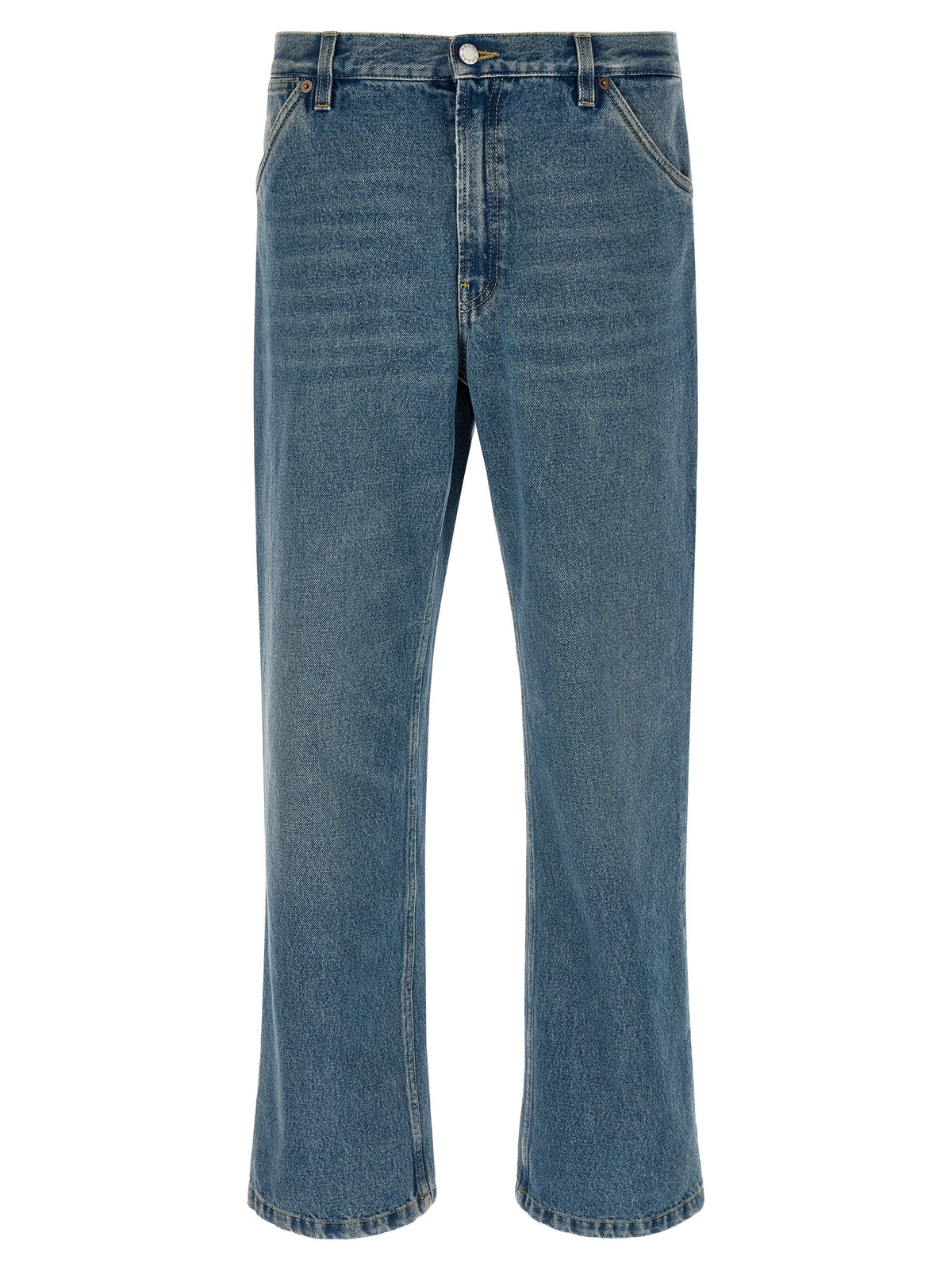 Prada Blaue Jeans aus Baumwolle im geraden Schnitt