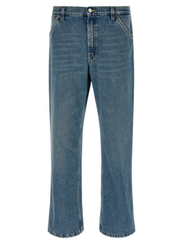 Prada Blaue Jeans aus Baumwolle im geraden Schnitt