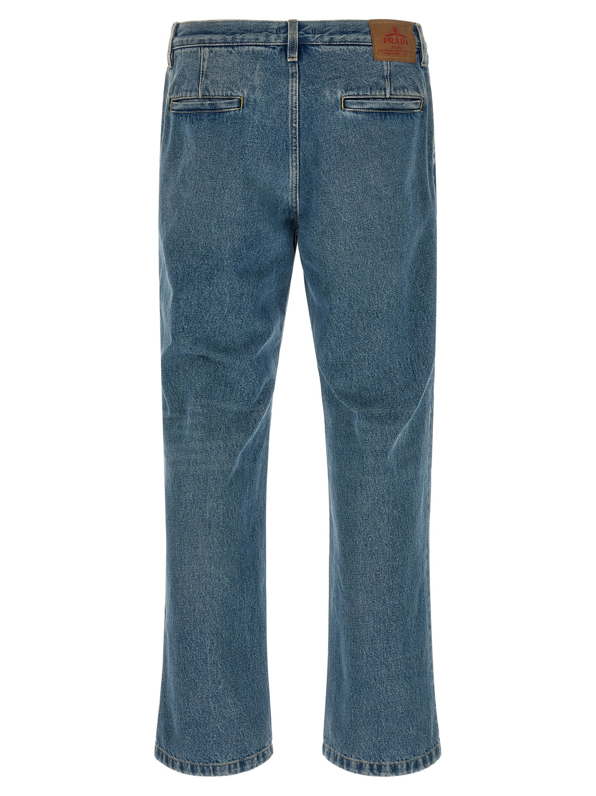 Prada Blaue Jeans aus Baumwolle im geraden Schnitt