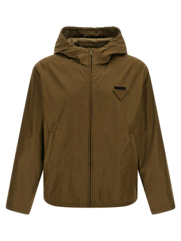 Prada Zweifarbige Jacke aus Polyamid