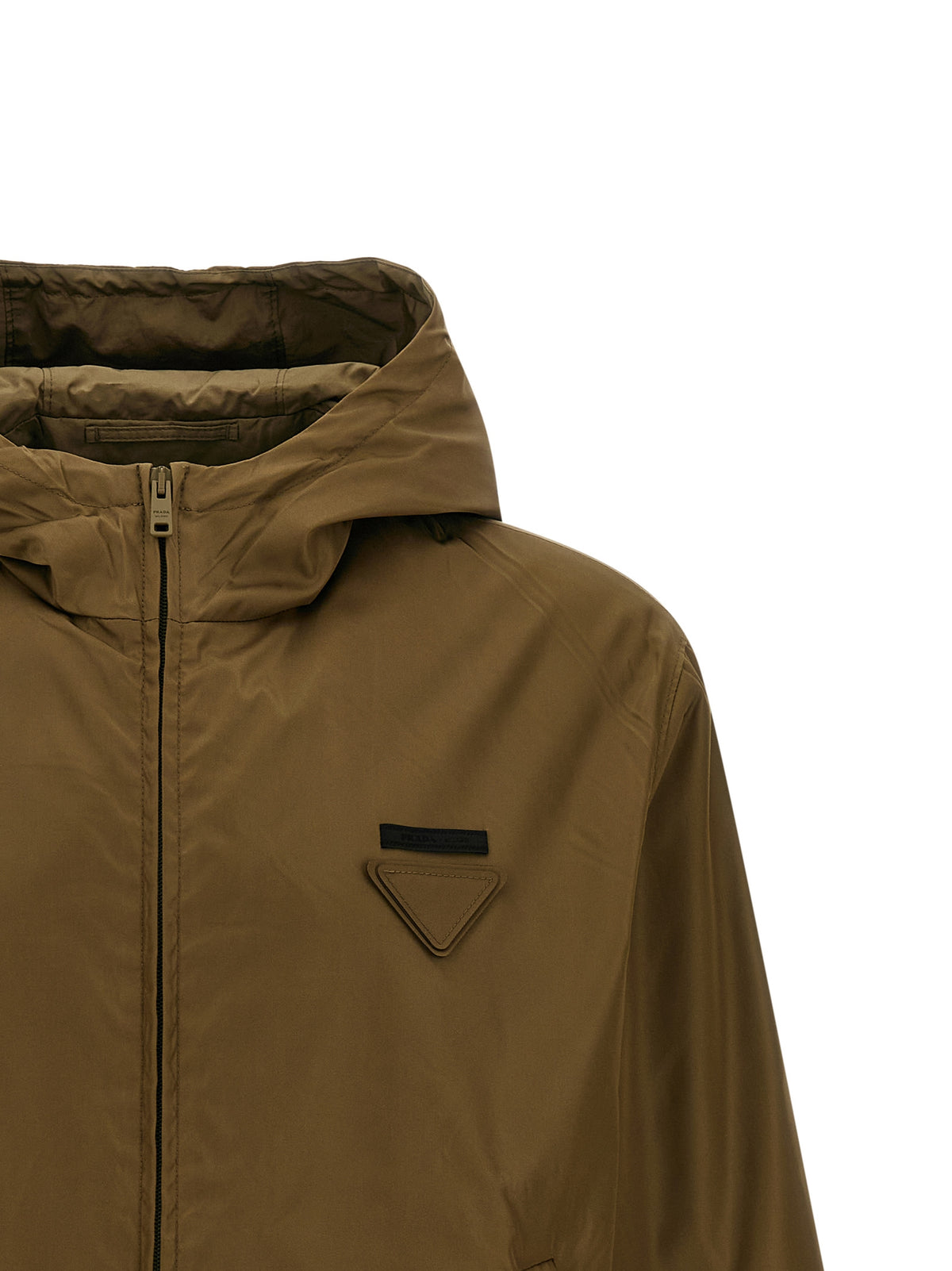 Prada Zweifarbige Jacke aus Polyamid