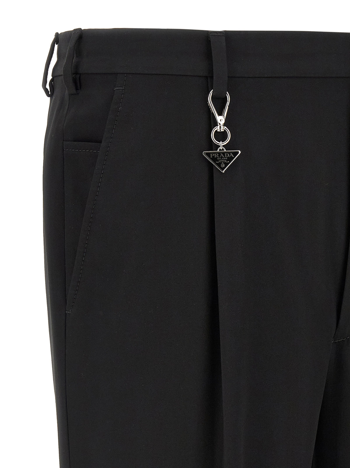 Prada Schwarze Baumwoll-Freizeithose