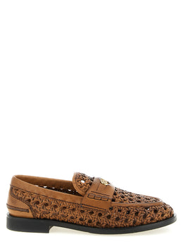 Miu Miu Braune Kalbsleder-Slipper