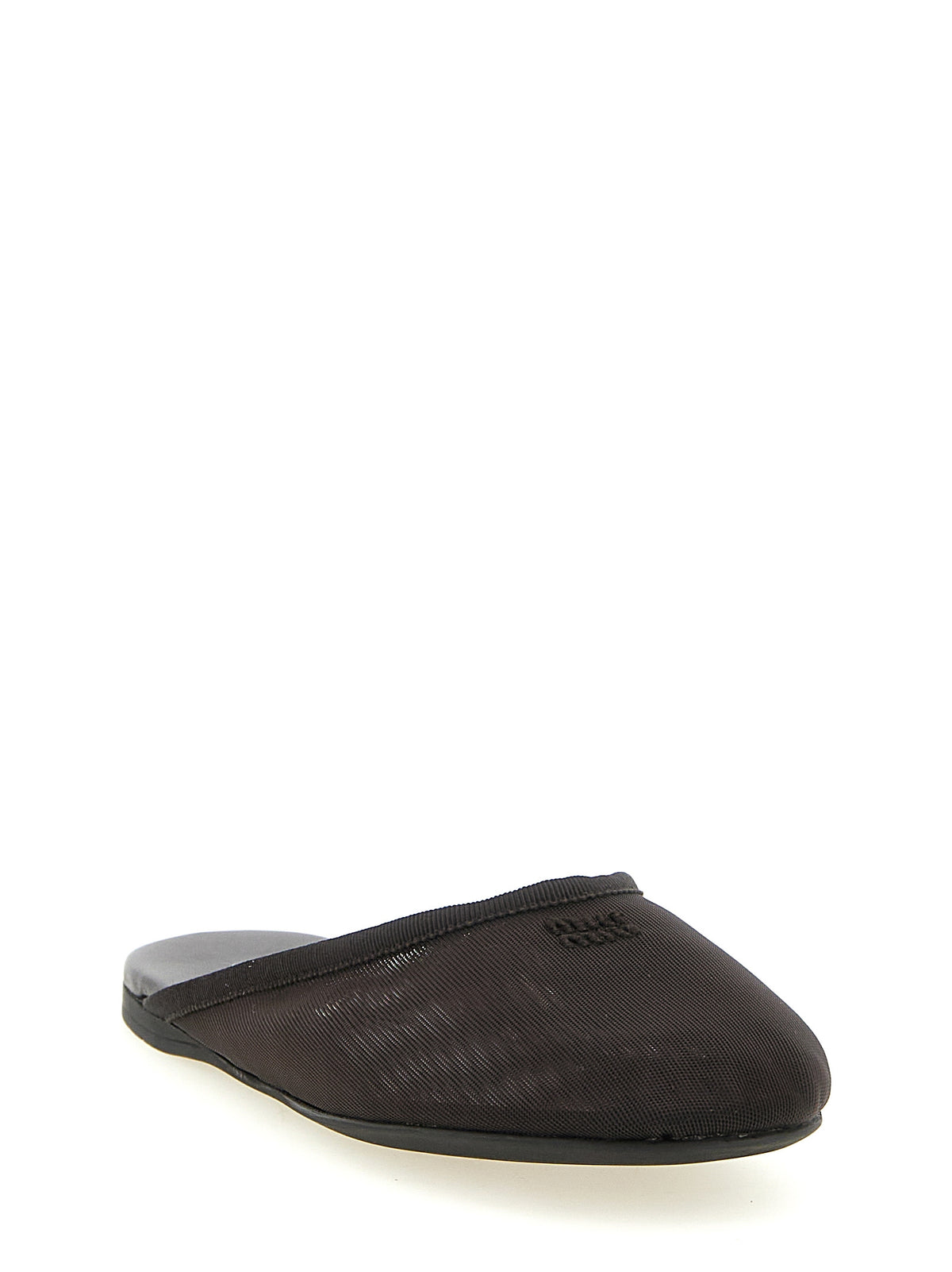 Miu Miu Schwarze Ballerinas aus recyceltem Polyester