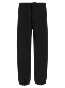 Stone Island Schwarze Cargo-Hose aus reiner Schurwolle