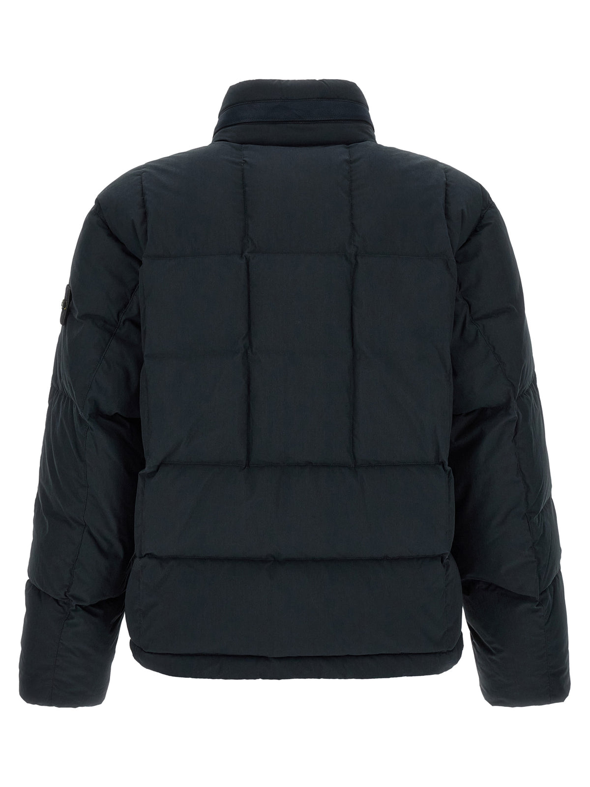 Stone Island Blaue Baumwolljacke in voller Länge