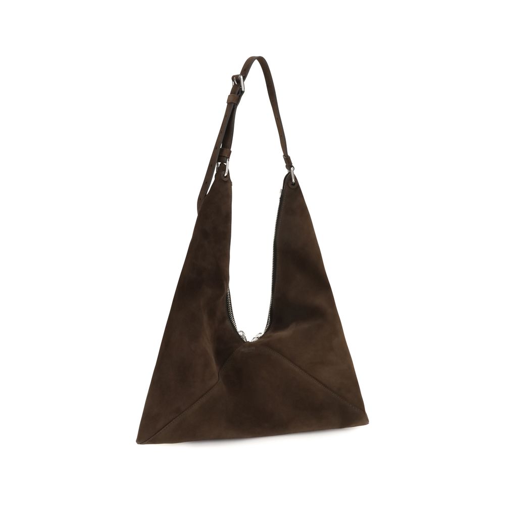 Moschino Braune Kalbsleder-Tasche Bos Taurus