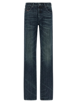 Diesel Blaue Jeans aus Baumwolle im geraden Schnitt