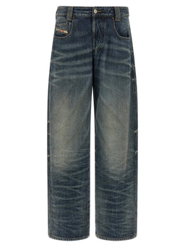 Diesel Blaue Baumwolljeans im Relaxed Fit