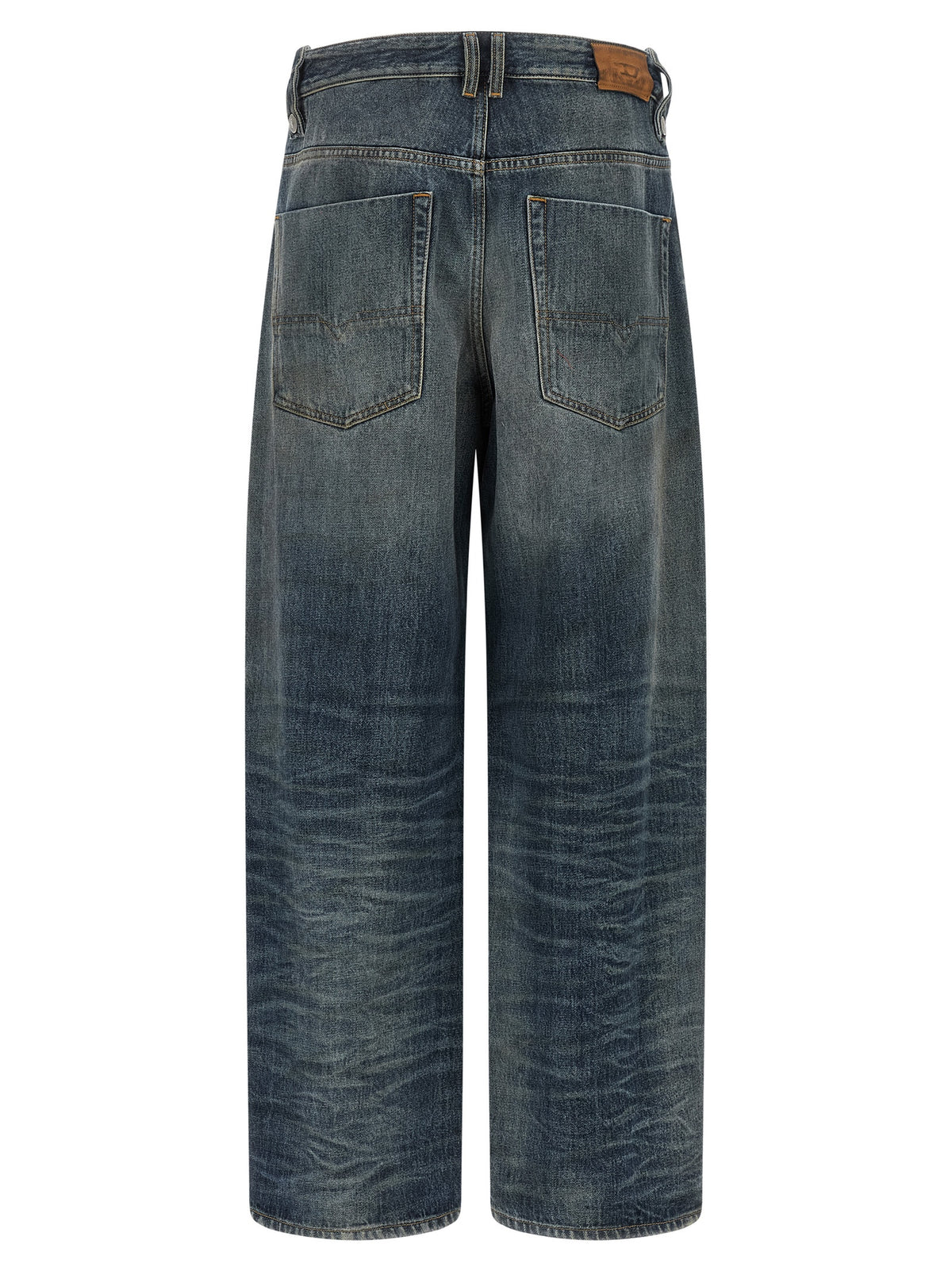 Diesel Blaue Baumwolljeans im Relaxed Fit