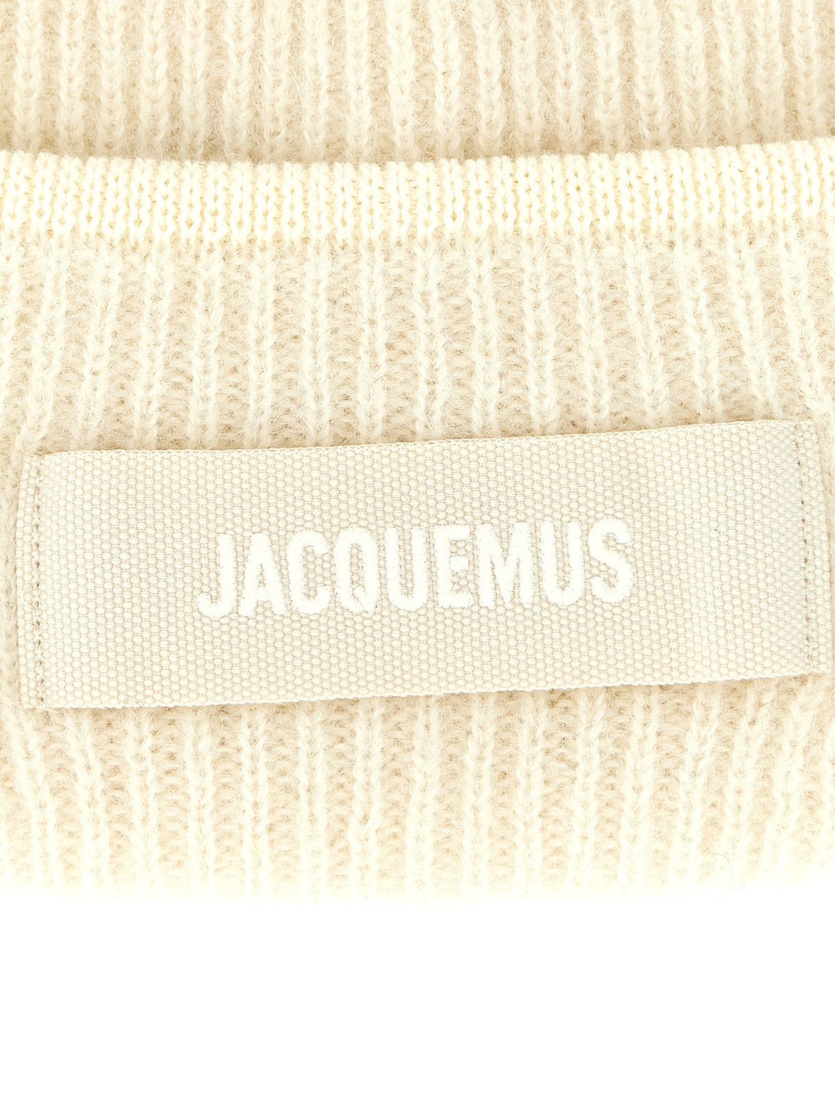 Jacquemus Weiße Wollmütze