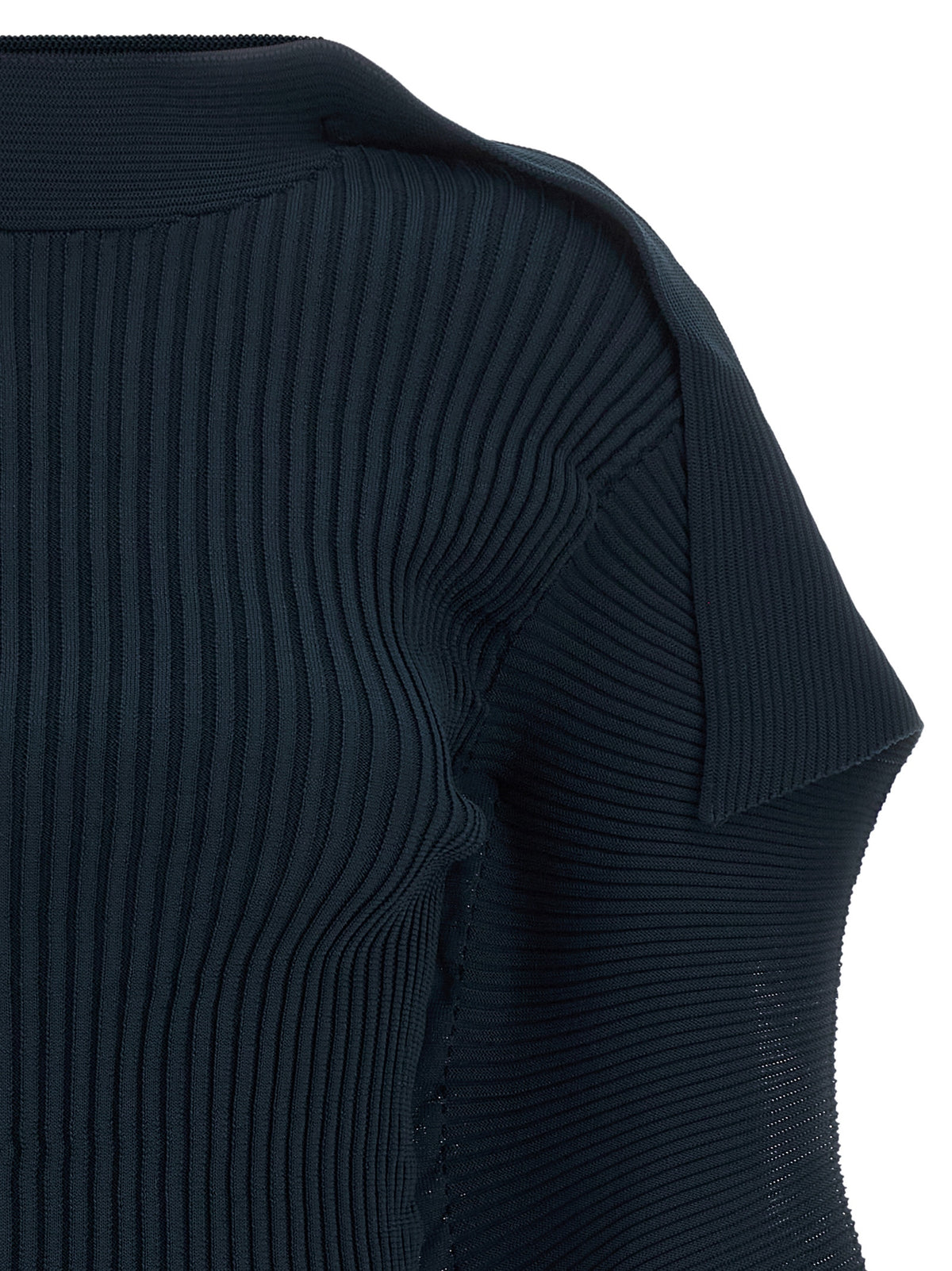 Issey Miyake Blaues Hemd mit Muster aus Polyester