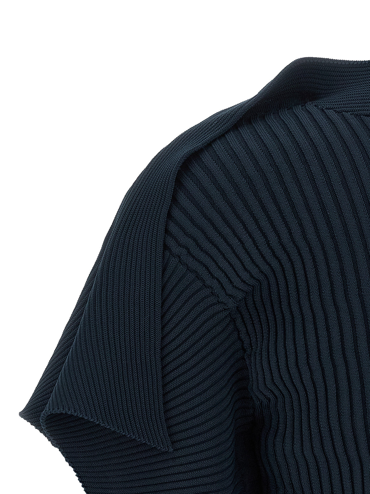Issey Miyake Blaues Hemd mit Muster aus Polyester