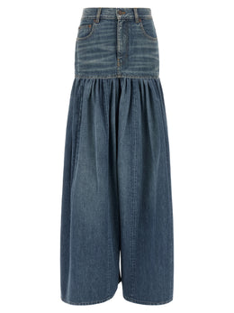 Chloé Blaue Jeansrock