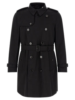 Burberry Schwarzer Baumwollmantel