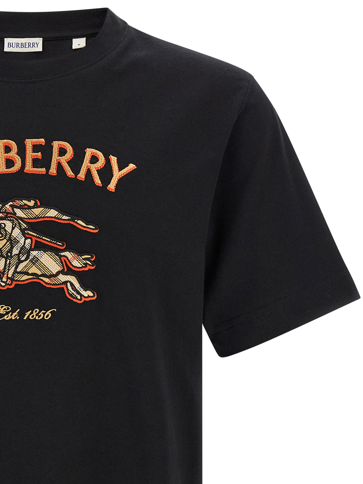 Burberry Schwarzes Baumwoll-T-Shirt