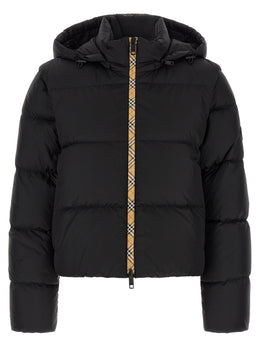 Burberry Schwarze ärmellose Jacke aus Polyamid