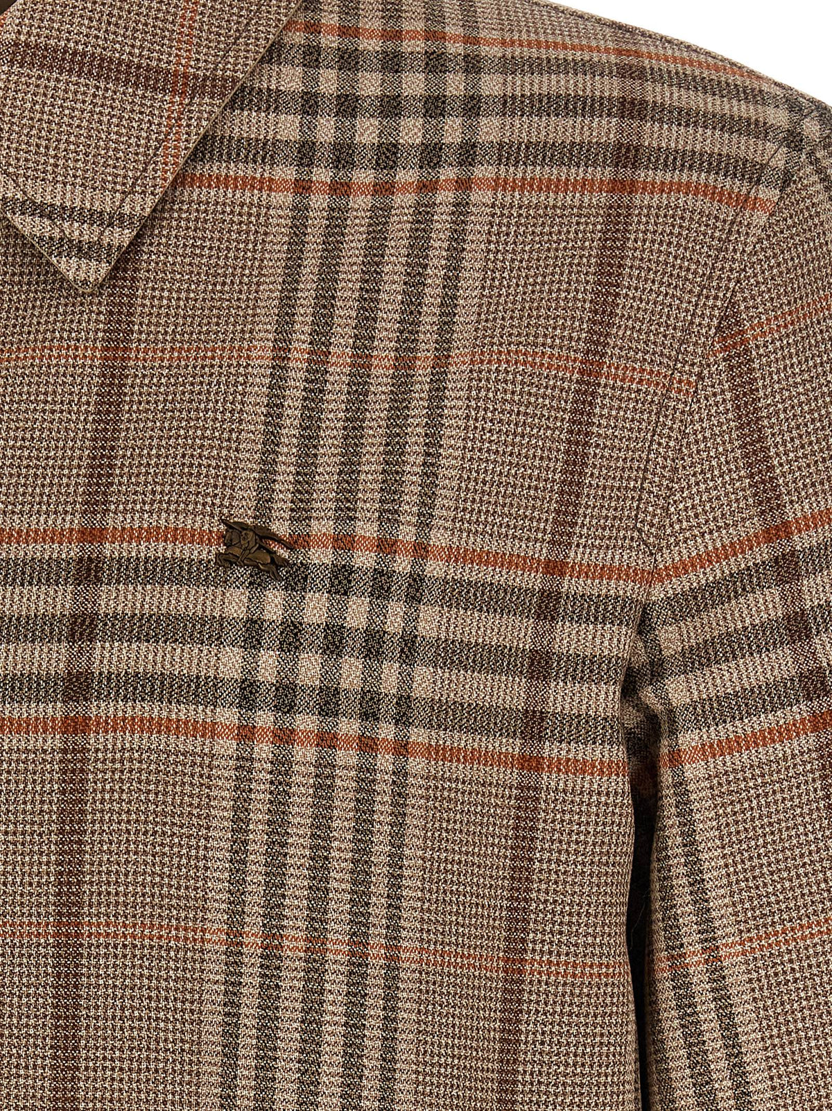 Burberry Beige Wollmantel Lang