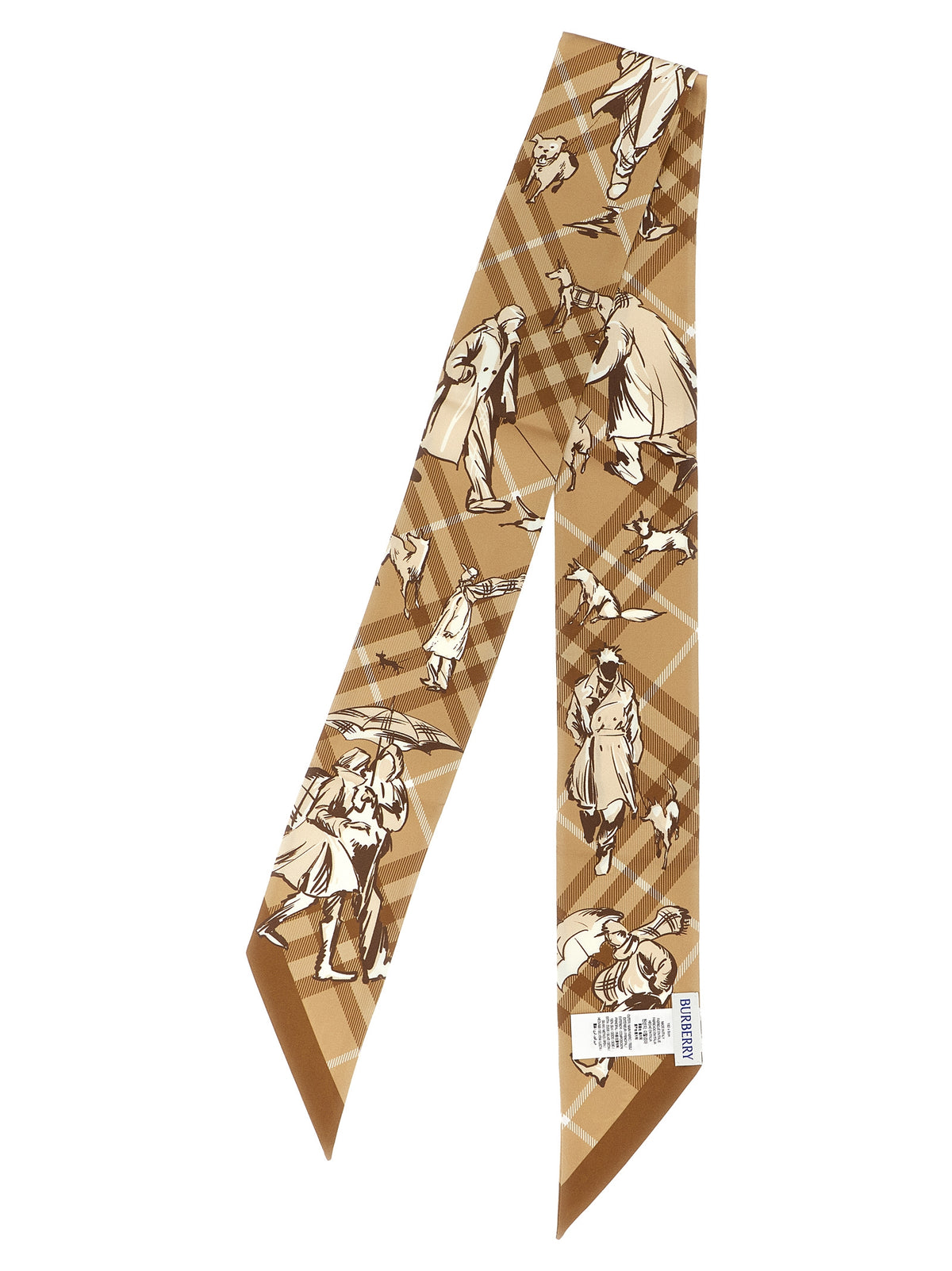 Burberry Beige Satin-Tuch