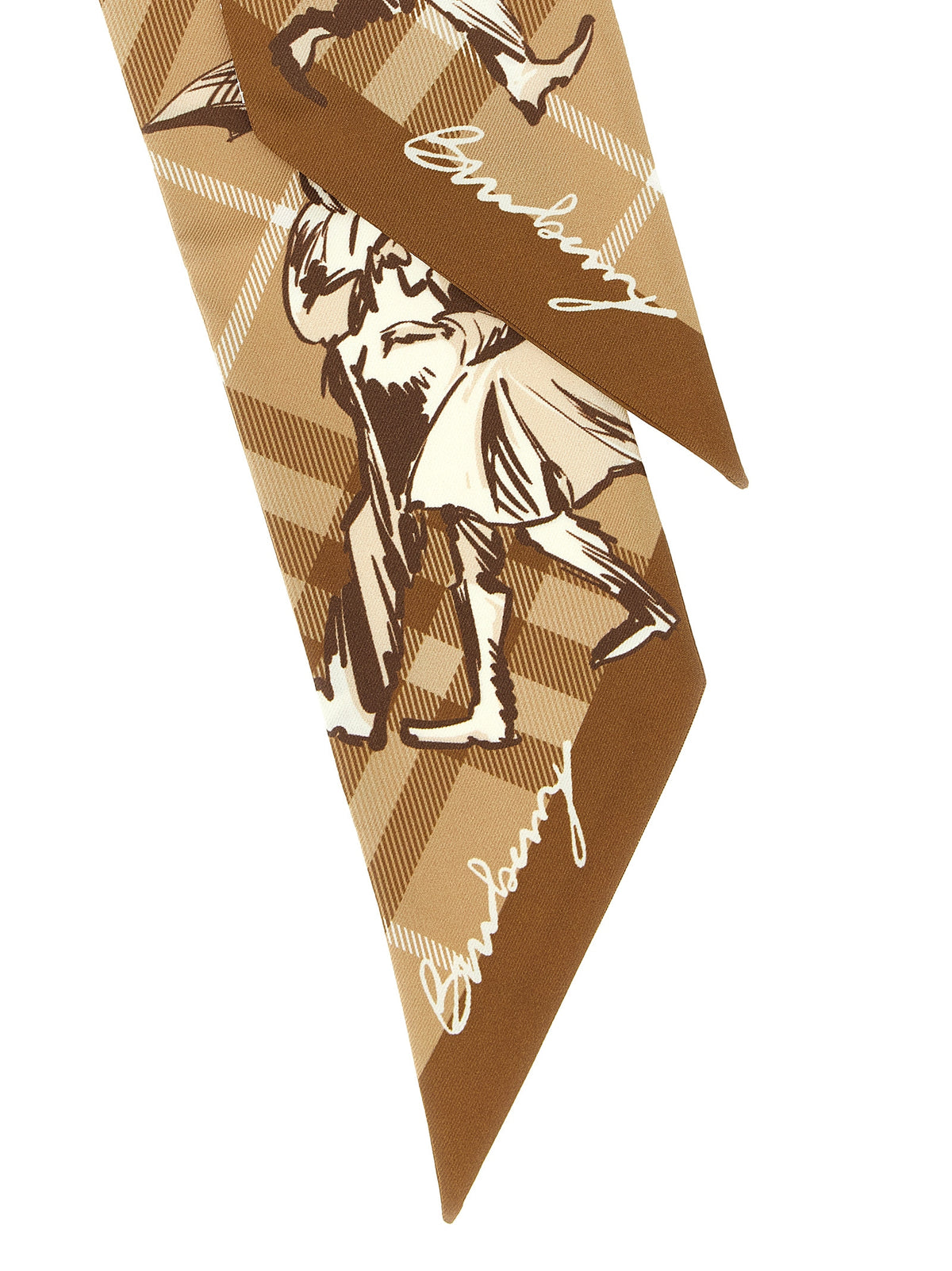 Burberry Beige Satin-Tuch