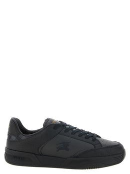 Burberry Schwarze Leder Chunky Sneaker