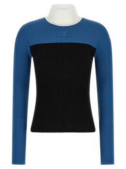Courrèges Mehrfarbige Strickjacke aus Viskose