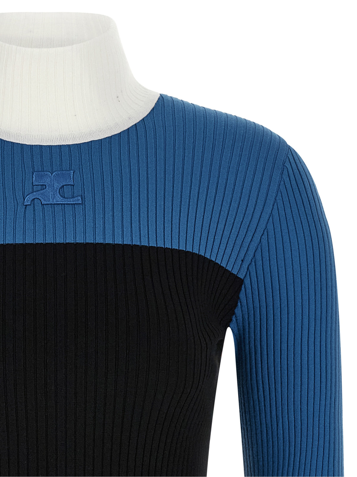 Courrèges Mehrfarbige Strickjacke aus Viskose