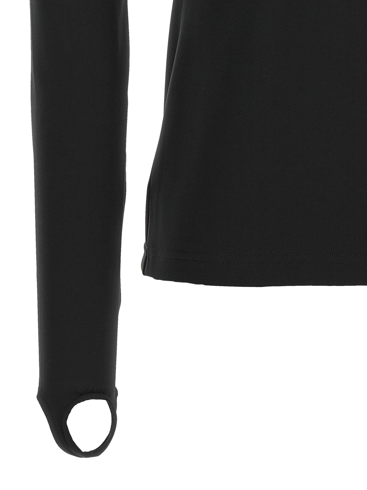 Courrèges Schwarzer Cardigan aus Polyamid