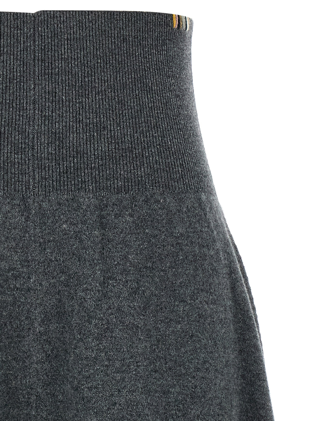 Extreme Cashmere Grauer Kaschmir-Midirock