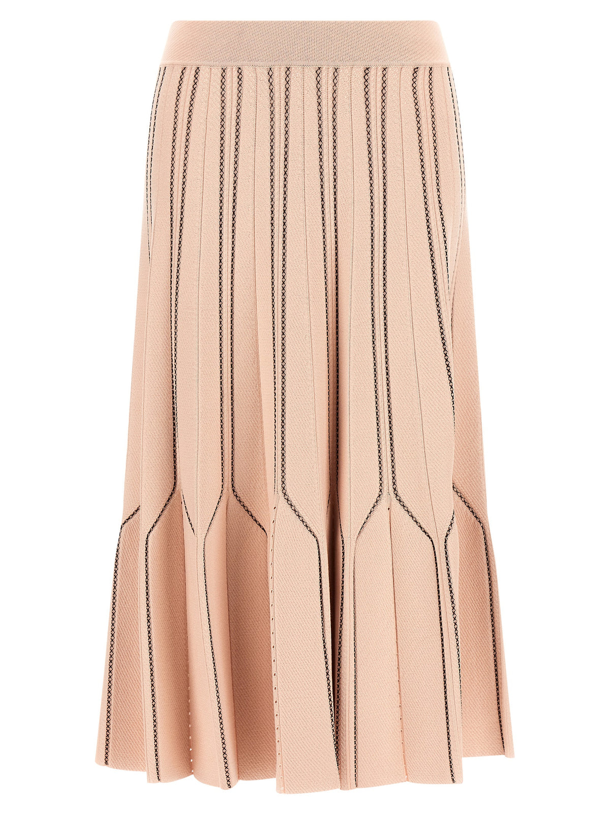Elisabetta Franchi Mehrfarbiger Midirock aus Viskose