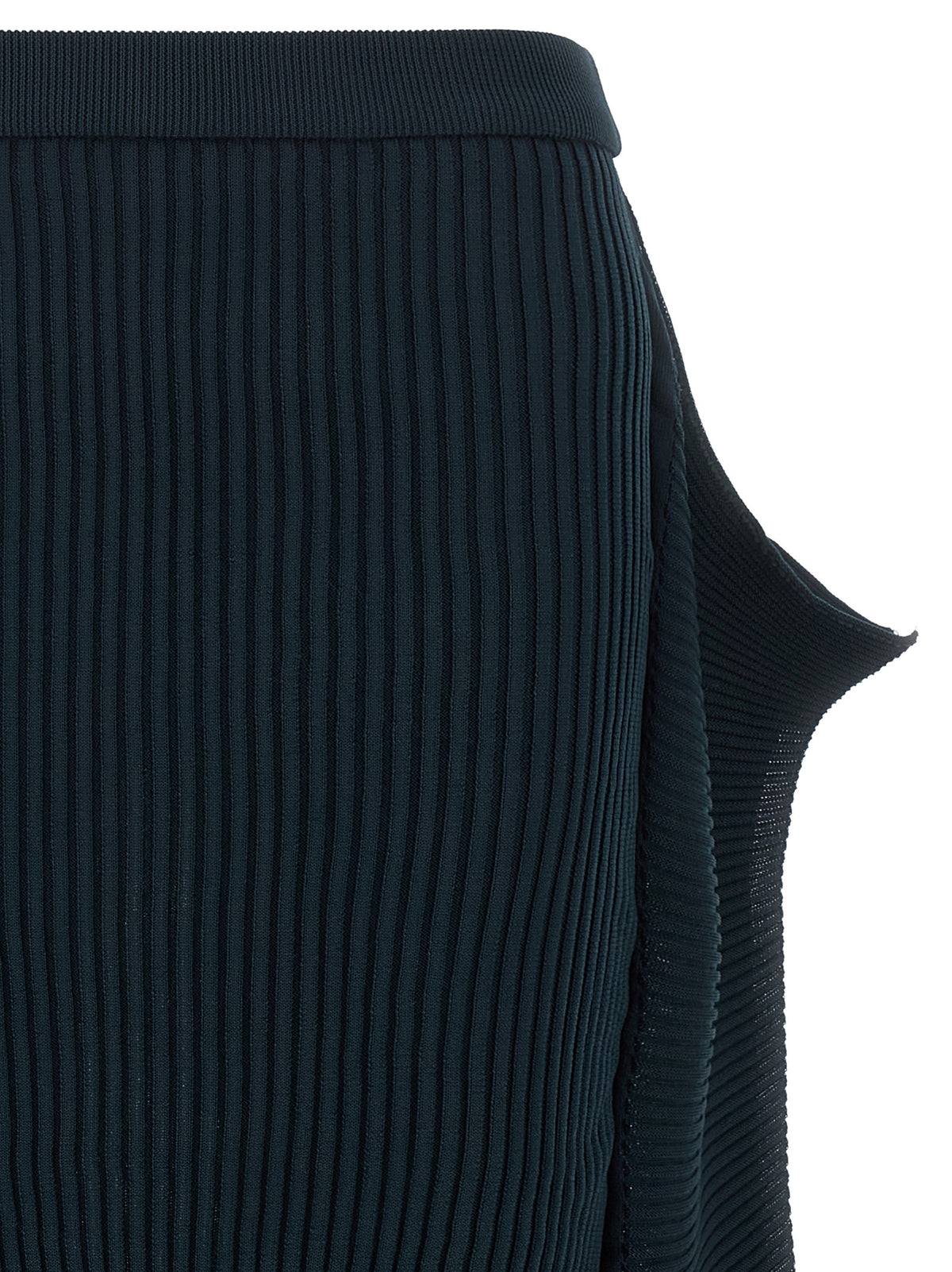 Issey Miyake Blauer Midirock aus Polyester