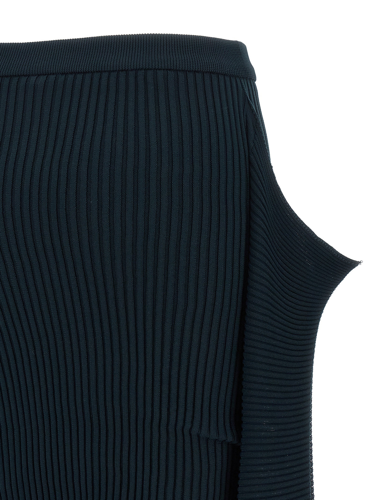Issey Miyake Blauer Midirock aus Polyester