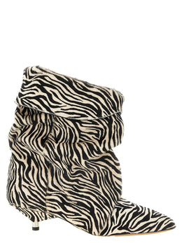 Isabel Marant Zweifarbige Stiefeletten aus Rindsleder