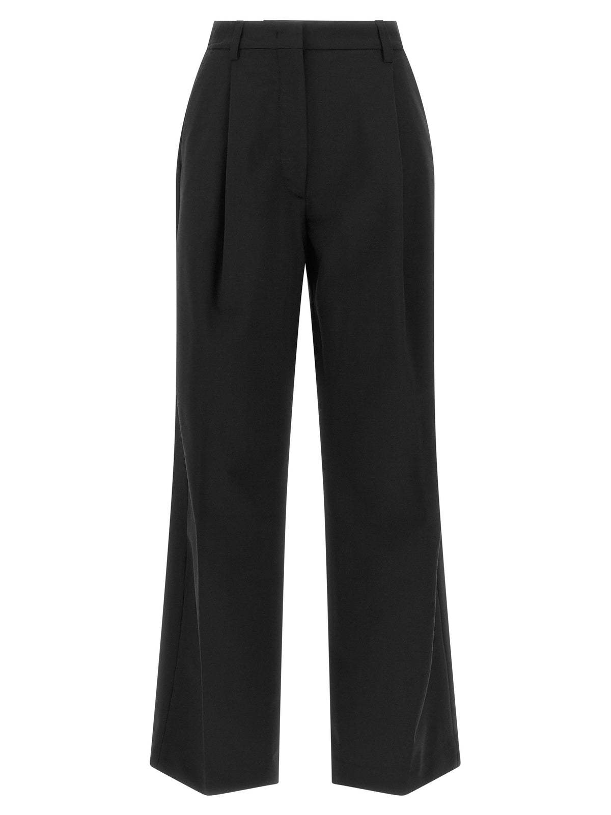 THELATEST Schwarze Palazzo-Hose aus Polyester