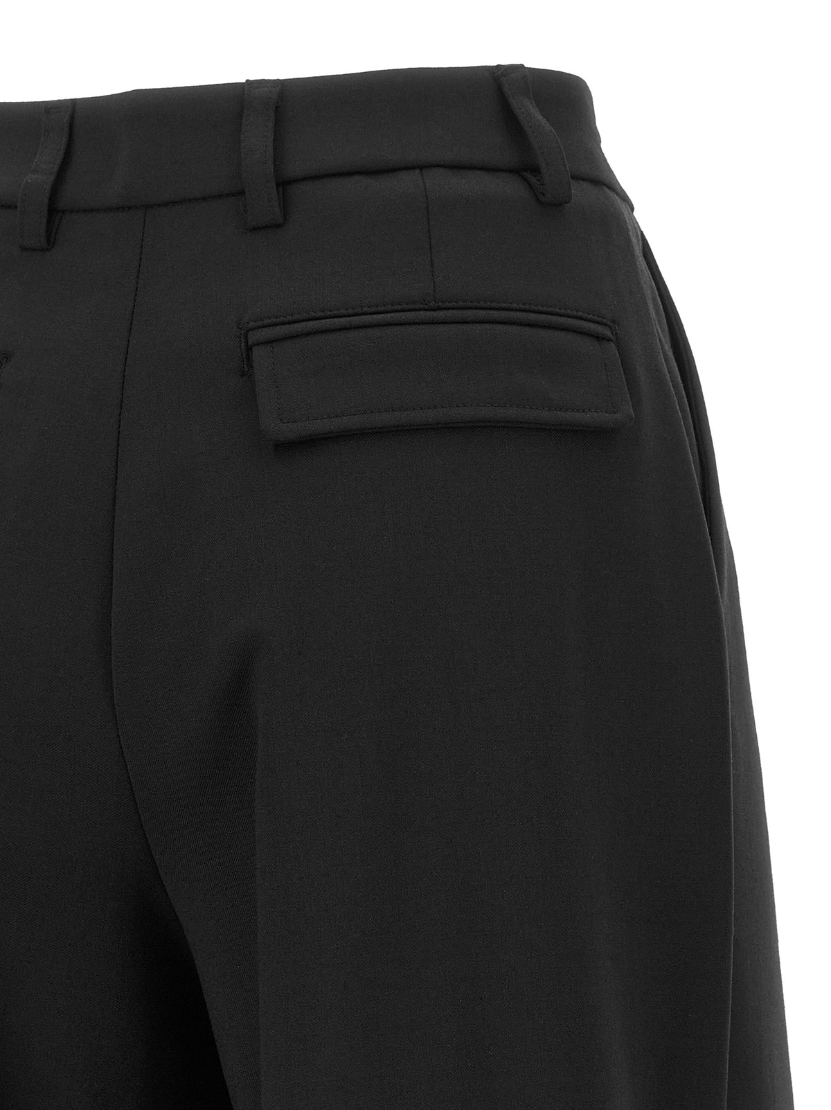 THELATEST Schwarze Palazzo-Hose aus Polyester