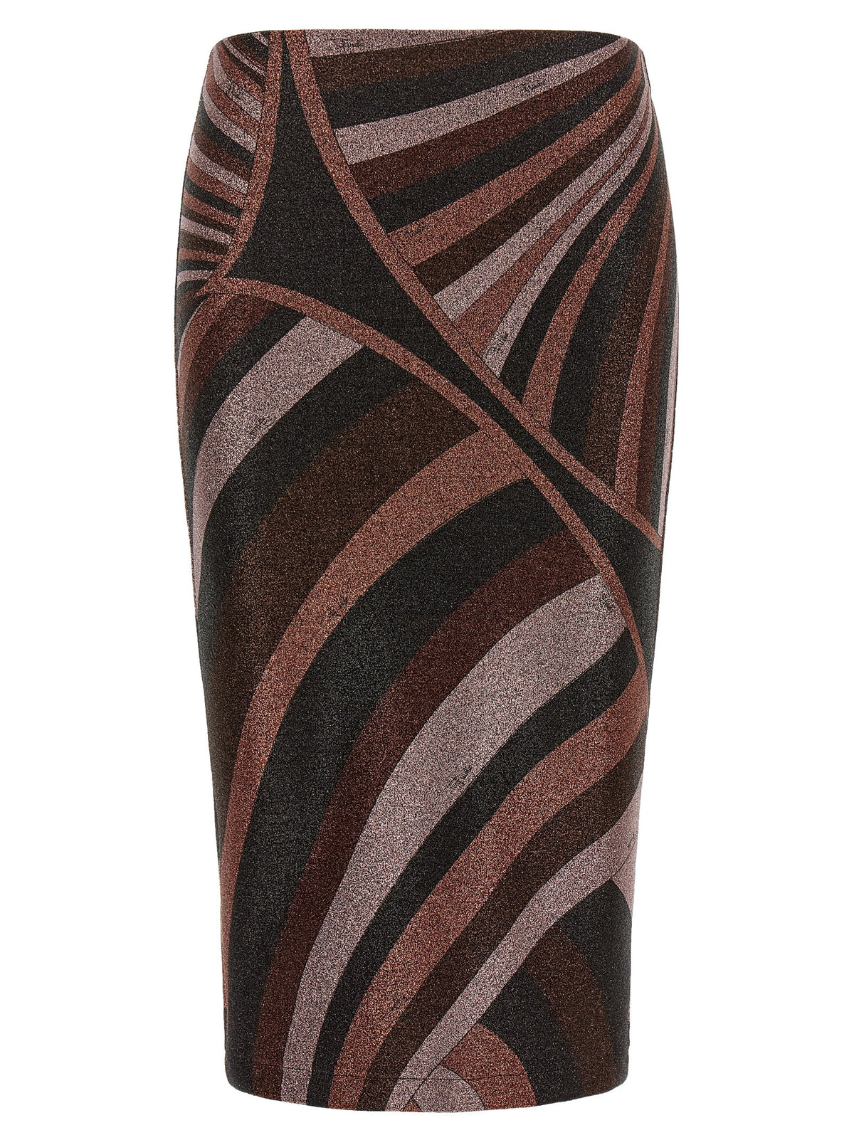 Emilio Pucci Midi-Rock aus Bordeaux-Polyamid