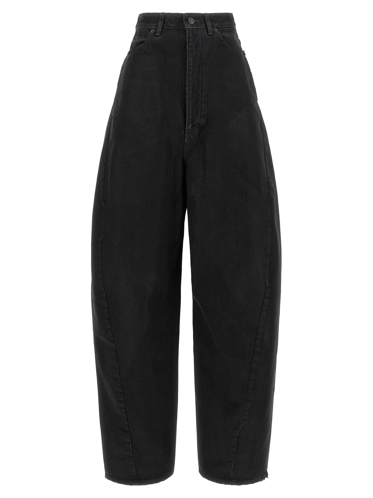 Balenciaga Schwarze Jeans aus Baumwolle mit geradem Bein